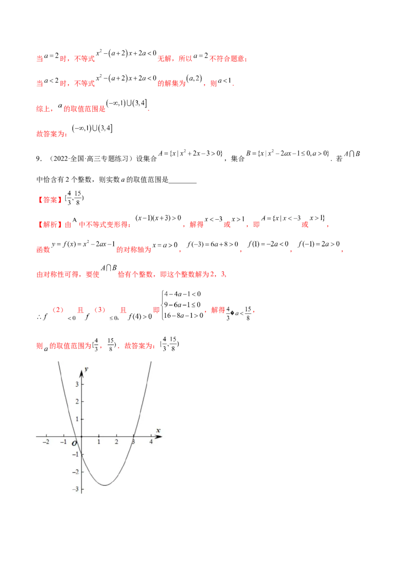 2.1不等式的性质及一元二次不等式（精练）（提升版）（解析版）_2.2025数学总复习_2023年新高考资料_一轮复习_2023年高考数学一轮复习（提升版）（新高考地区专用）