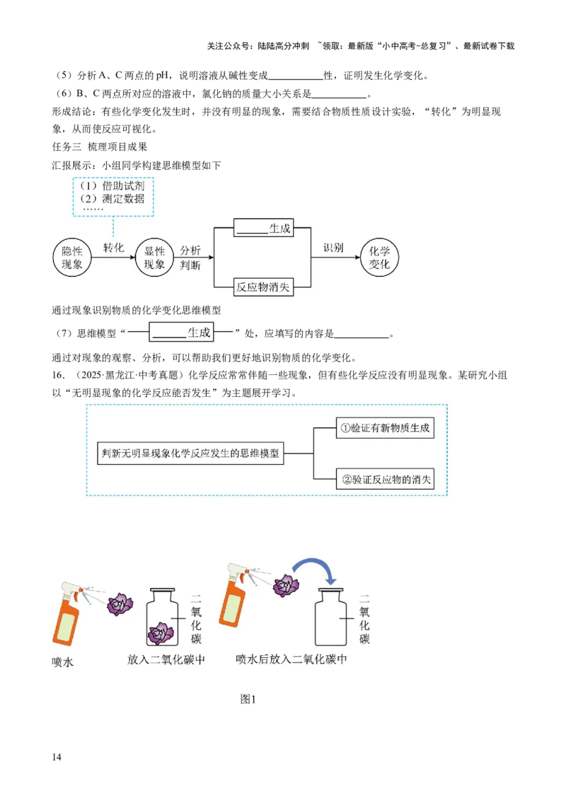 专题22实验探究题（原卷版）_02中考总复习（2026版更新中）_05-化学-中考总复习_2026年中考复习（更新中）_好题汇编三年（2023-2025）中考化学真题分类汇编（全国通用）