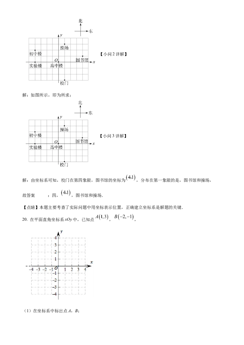 精品解析：北京市中国人民大学附属中学本部2022-2023学年七年级下学期3月月考数学试题（解析版）(1)_北京初中期末题_C605-京七八九_B京市数学七八九_北京7下数学_2022-2024_北京数学7下月考