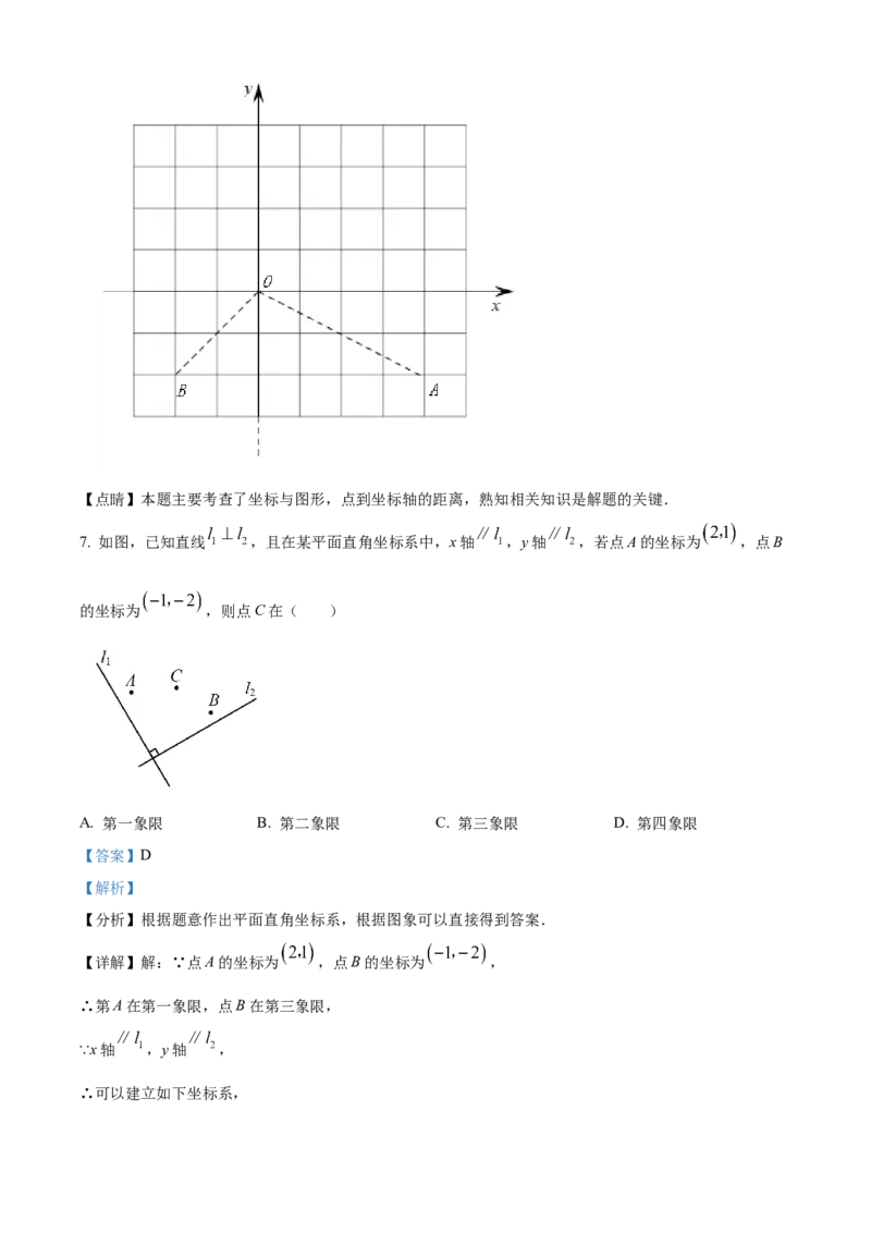 精品解析：北京市中国人民大学附属中学本部2022-2023学年七年级下学期3月月考数学试题（解析版）(1)_北京初中期末题_C605-京七八九_B京市数学七八九_北京7下数学_2022-2024_北京数学7下月考
