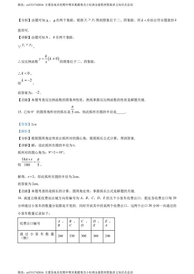 精品解析：2024年北京市广渠门中学中考二模数学试题（解析版）(1)_北京初中期末题_C605-京七八九_B京市数学七八九_北京9下数学(含中考模拟）_北京数学9下一二三模