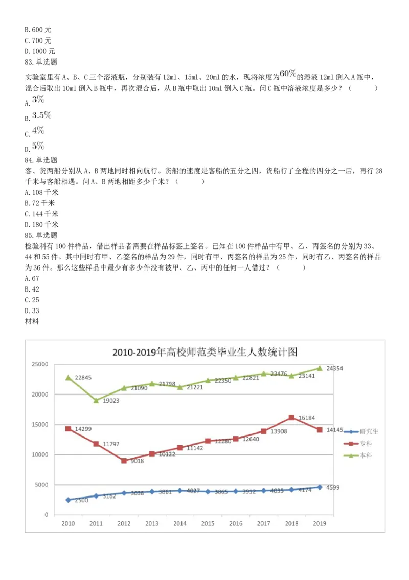 2021年4月11日陕西省事业单位中小学教师招聘考试《职业能力倾向测试》题（网友回忆版）_26事业职测+综合_闲鱼2026事业单位职测+综合_职测+综合真题合集ABCDE_A类-综合管理_陕西