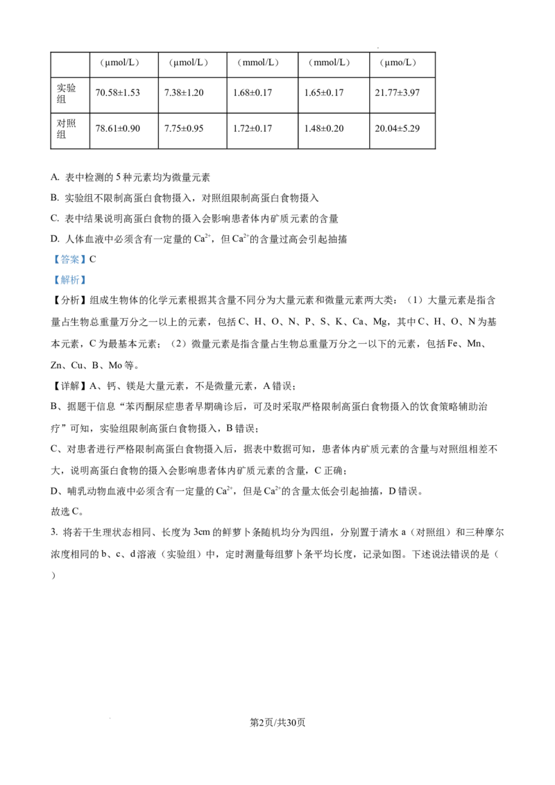 山东省泰安市2024-2025学年高三上学期11月期中考试生物答案_A1502026各地模拟卷（超值！）_11月_241124山东省泰安市2024-2025学年高三上学期11月期中考试