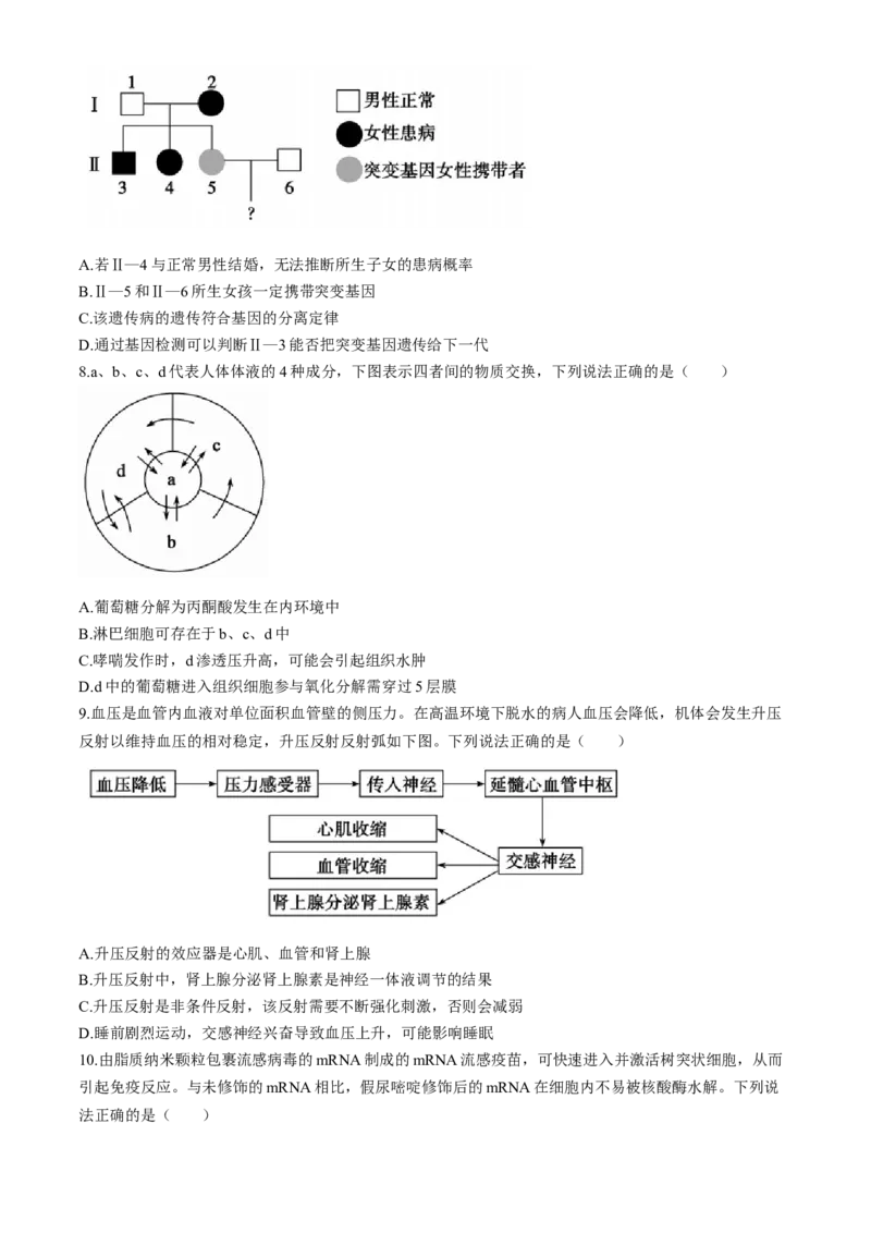 山东省德州市2024-2025学年高三上学期开学考试生物试题（含答案）_A1502026各地模拟卷（超值！）_9月_240903山东省德州市2025届高三上学期开学考