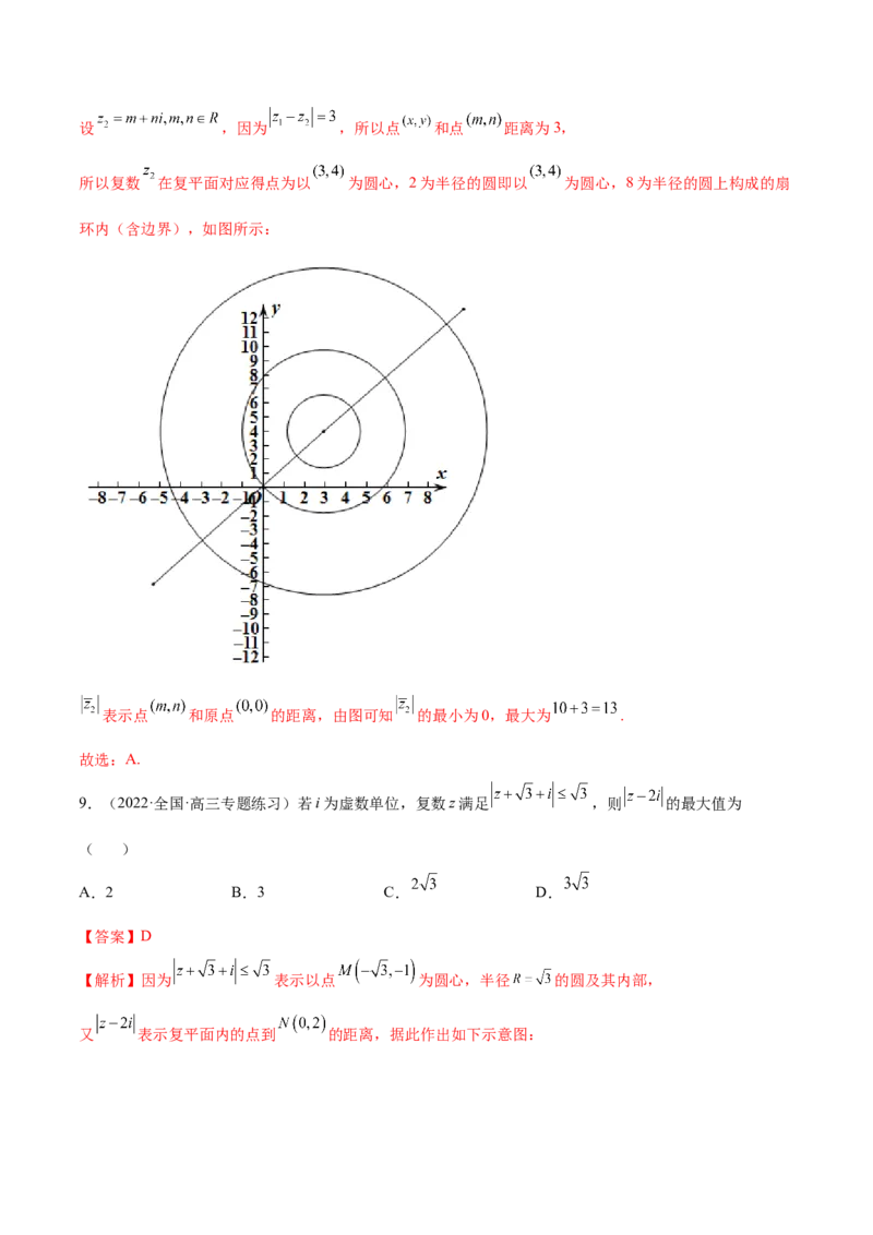 1.3复数（精练）（提升版）（解析版）_2.2025数学总复习_2023年新高考资料_一轮复习_2023年高考数学一轮复习（提升版）（新高考地区专用）