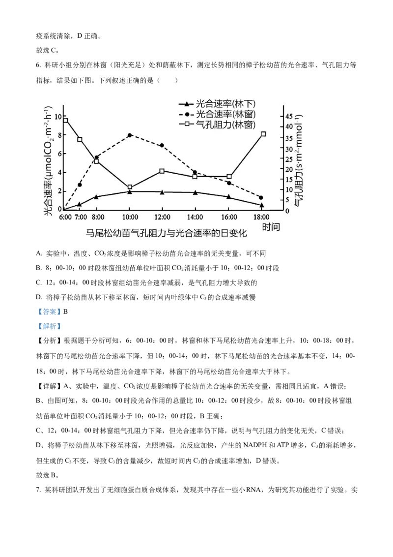 山东省泰安第一中学2025届高三上学期11月月考生物试题word版含解析_A1502026各地模拟卷（超值！）_12月_241201山东省泰安第一中学2025届高三上学期11月月考