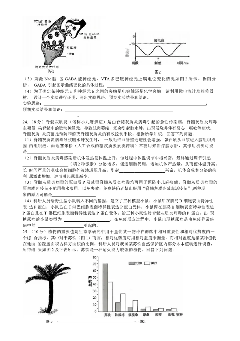 山东省齐鲁名校联盟大联考2024-2025学年高三上学期12月月考生物试题（含答案）_A1502026各地模拟卷（超值！）_12月