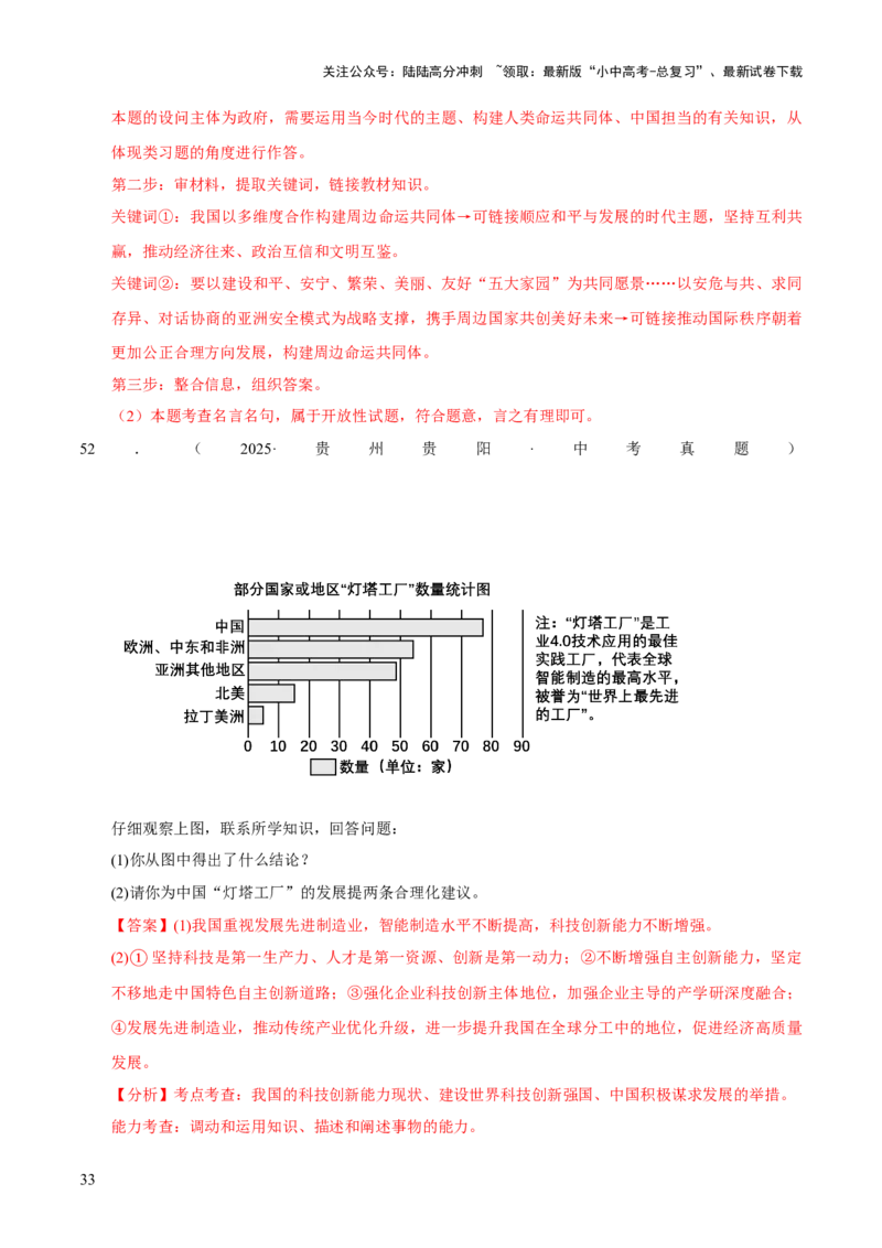 专题22世界舞台上的中国（解析版）_02中考总复习（2026版更新中）_07-道法-中考总复习_2026年中考复习（更新中）_好题汇编三年（2023-2025）中考道德与法治真题分类汇编（全国通用）