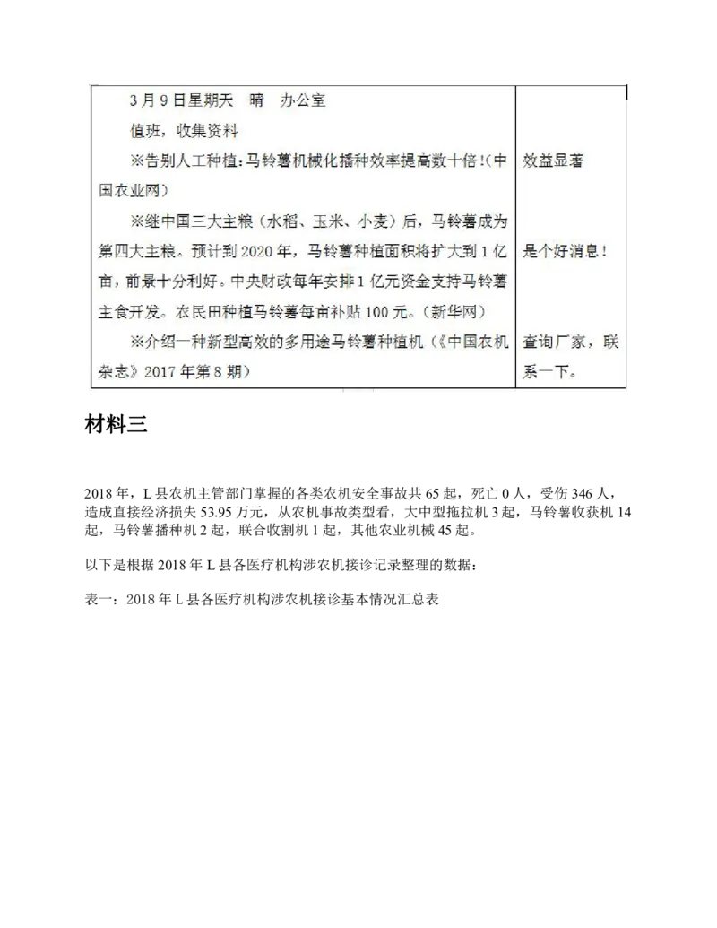 2019年下半年全国事业单位联考A类《综合应用能力》题及参考答案_26事业职测+综合_闲鱼2026事业单位职测+综合_2.综应或写作等_02历年真题合集（15-25年）_A类综合应用能力15-25