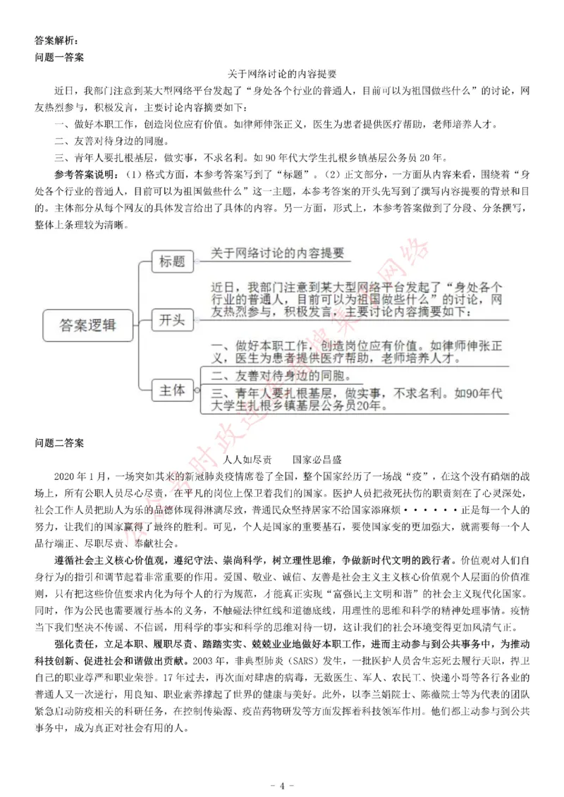 2020年贵州省&ldquo;三支一扶&rdquo;招募考试《公共基础知识》（主观题）_26事业职测+综合_闲鱼2026事业单位职测+综合_职测+综合真题合集ABCDE_A类-综合管理_贵州