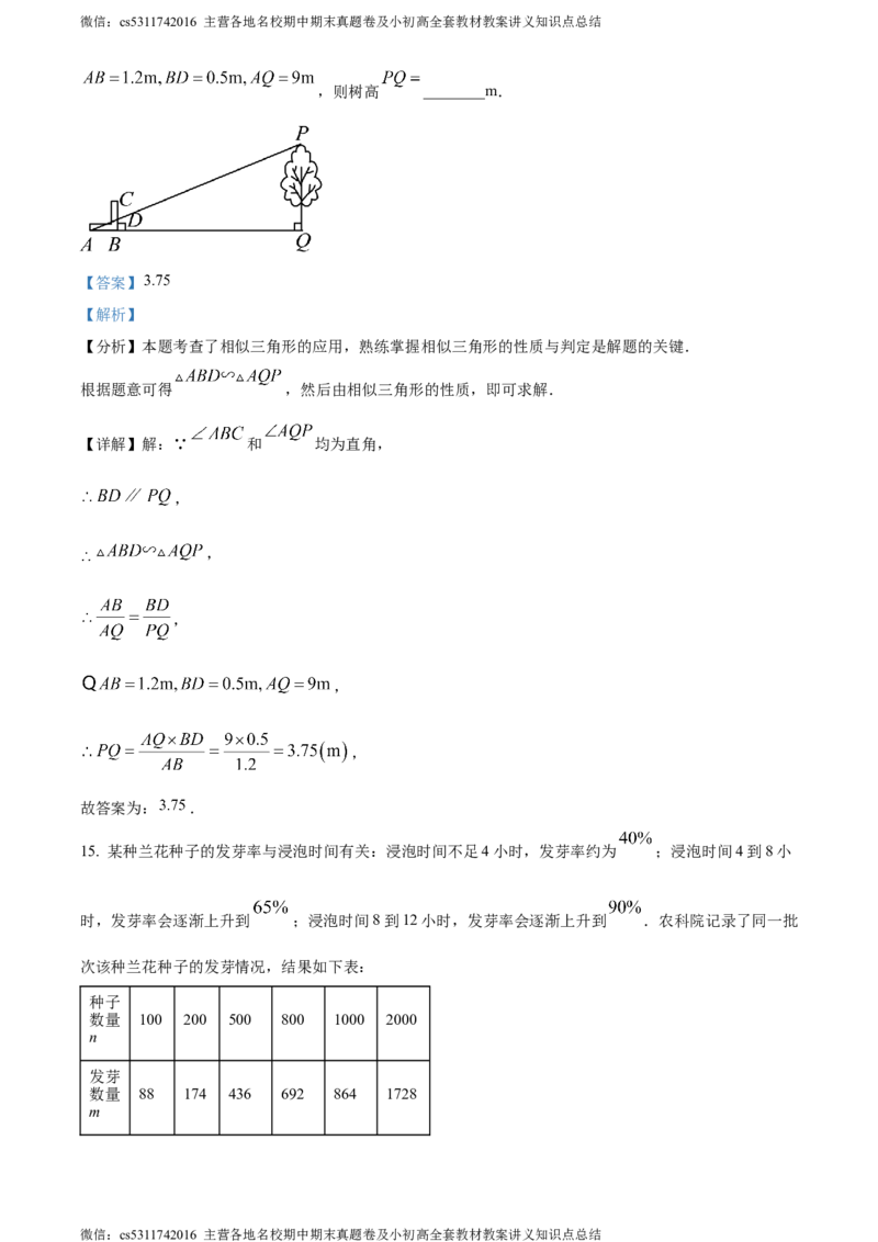 精品解析：2024年北京市燕山地区中考二模数学试题（解析版）(1)_北京初中期末题_C605-京七八九_B京市数学七八九_北京9下数学(含中考模拟）_北京数学9下一二三模