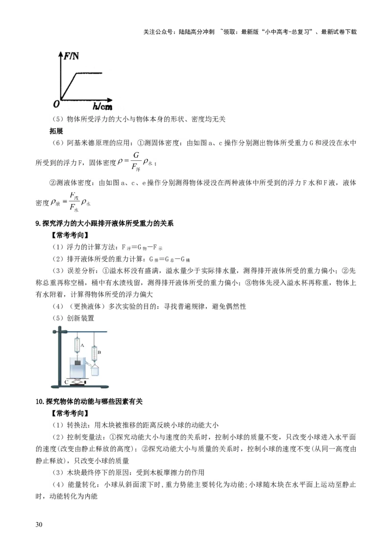 专题17力学实验复习（讲练）（解析版）_02中考总复习（2026版更新中）_04-物理-中考总复习_2025年中考复习资料_2025中考二轮课件ppt+讲义+练习物理_讲义+练习