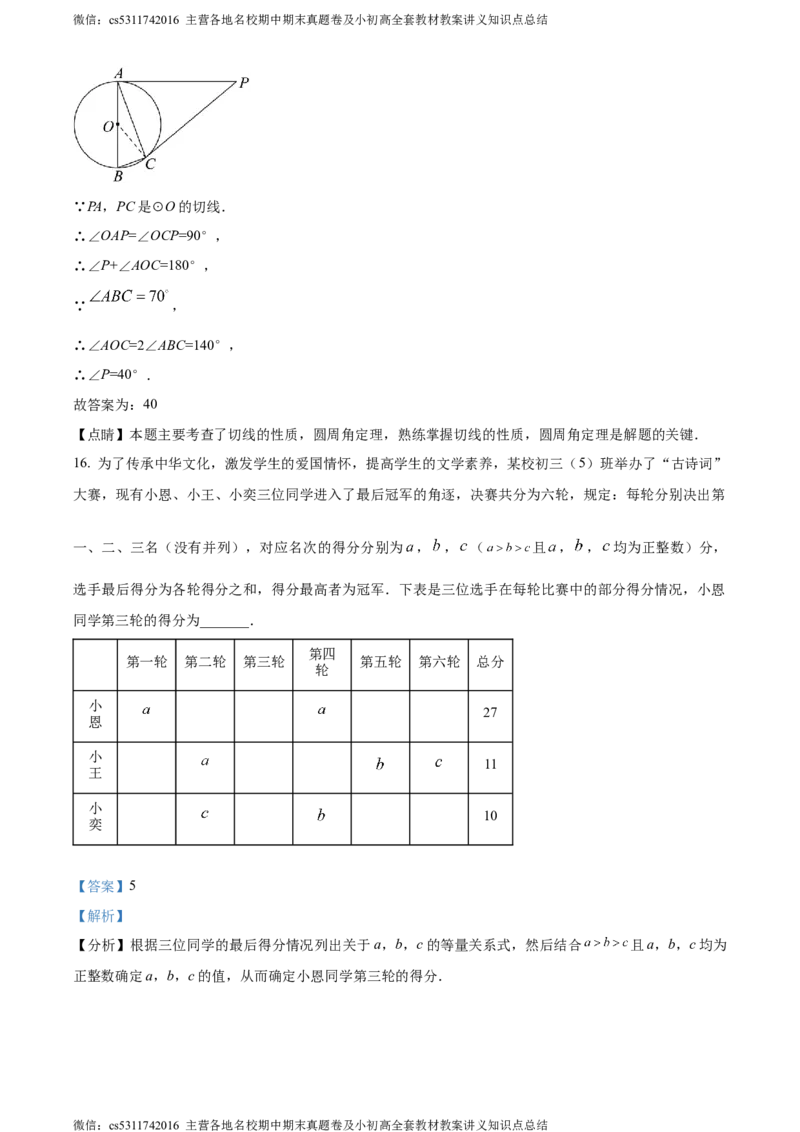 精品解析：2024年北京首都师范大学附属中学中考模拟数学试题（解析版）(1)_北京初中期末题_C605-京七八九_B京市数学七八九_北京9下数学(含中考模拟）_北京数学9下其他模拟卷