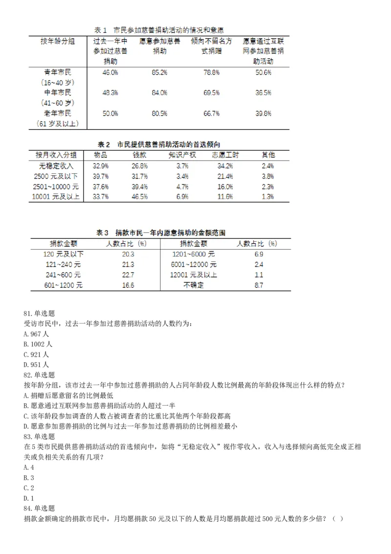 2019年上半年全国事业单位联考E类《职业能力倾向测验》题（宁夏广西云南贵州湖北安徽陕西青海内蒙古甘肃网友回忆版）_26事业职测+综合_闲鱼2026事业单位职测+综合_B类-社会科学
