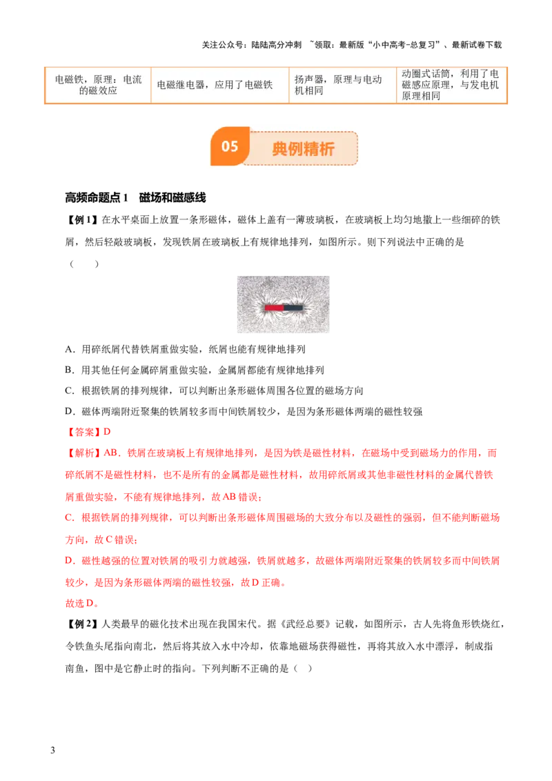 专题18电与磁（5大模块知识清单+5个易混易错+5种方法技巧+典例真题精析）（解析版）_02中考总复习（2026版更新中）_04-物理-中考总复习_2025年中考复习资料_2025年中考物理一轮知识梳理