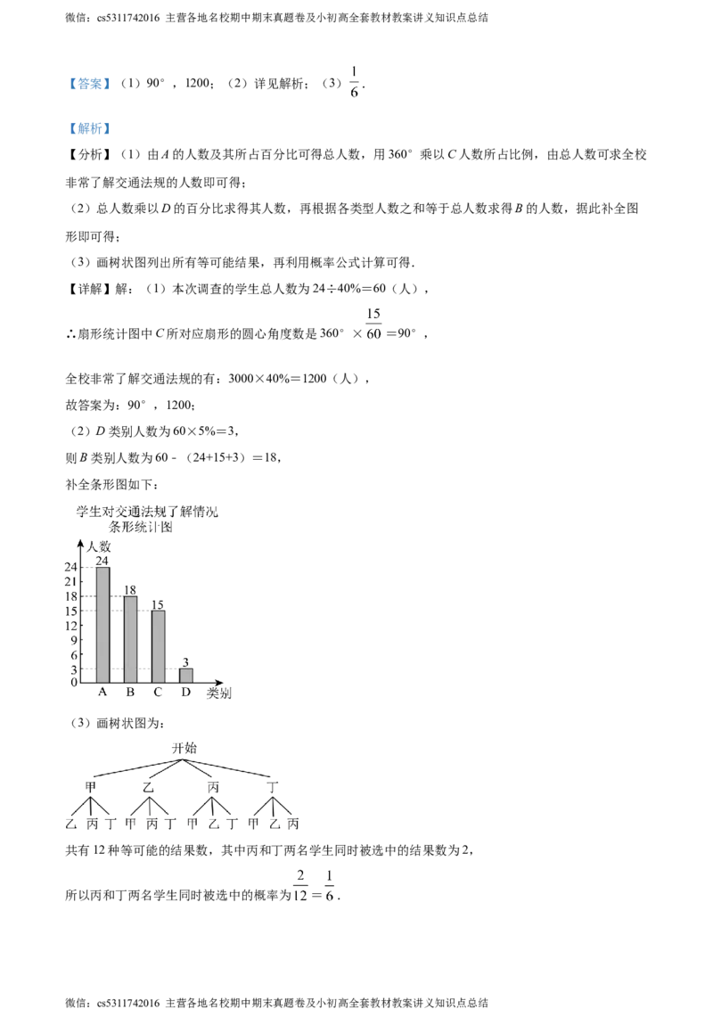 精品解析：2024年北京市海淀区中国人民大学附属中学中考模拟数学试题（解析版）(1)_北京初中期末题_C605-京七八九_B京市数学七八九_北京9下数学(含中考模拟）_北京数学9下其他模拟卷