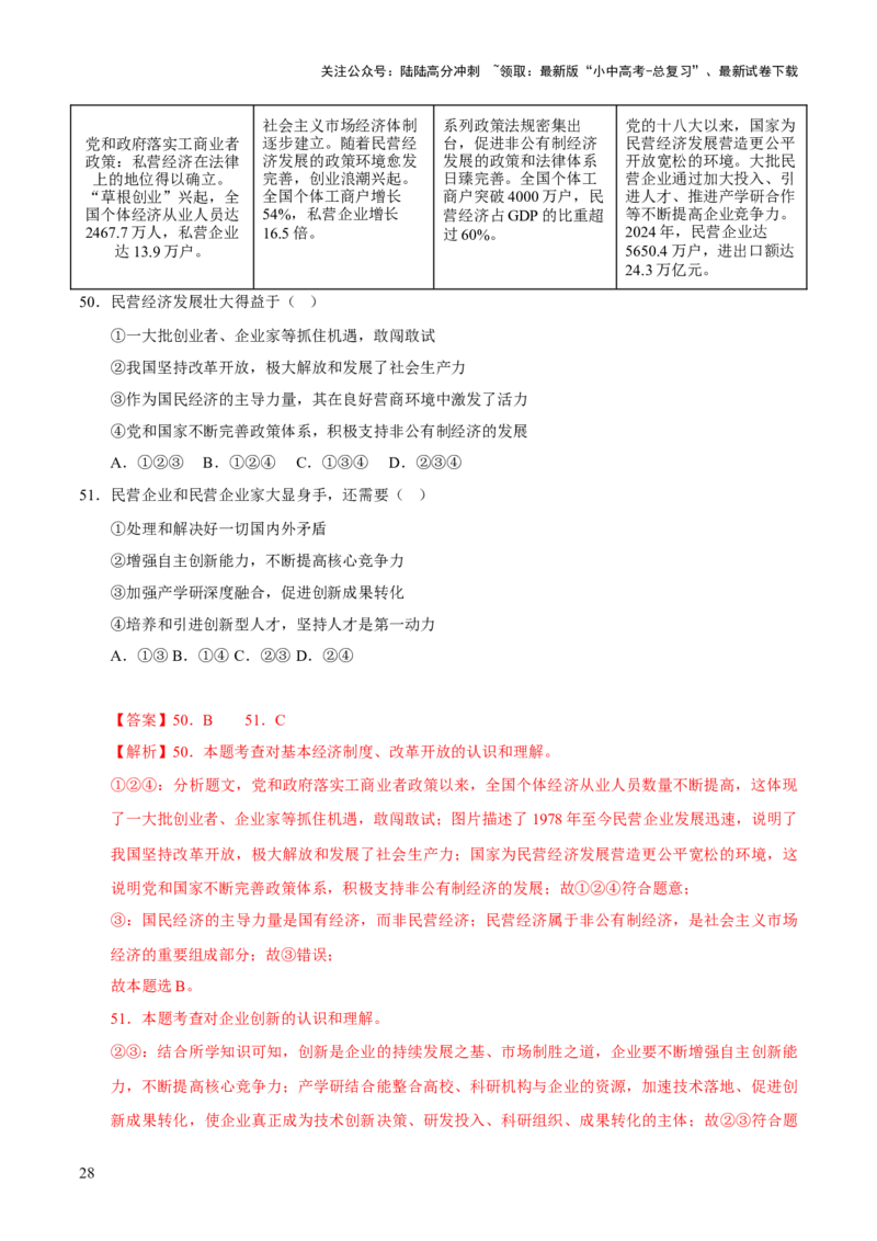 专题17富强与创新（解析版）_02中考总复习（2026版更新中）_07-道法-中考总复习_2026年中考复习（更新中）_好题汇编三年（2023-2025）中考道德与法治真题分类汇编（全国通用）