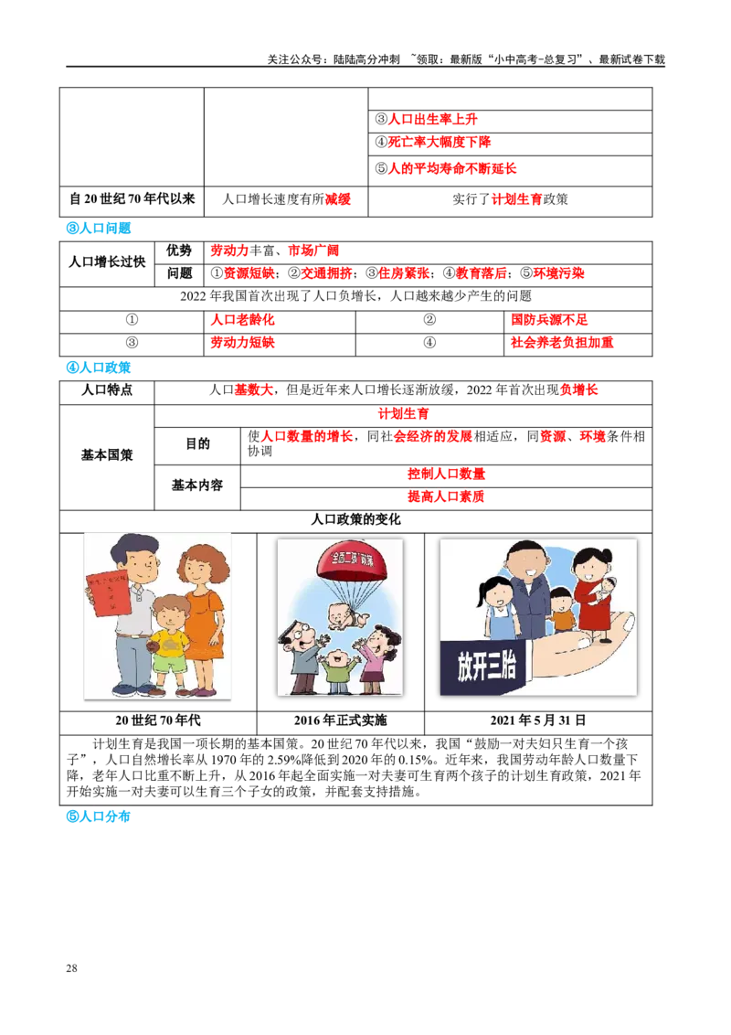专题17中国的疆域、人口和民族（讲义）（解析版）_02中考总复习（2026版更新中）_09-地理-中考总复习_2024年中考复习资料_一轮复习_❤2024年中考地理一轮复习讲练测（全国通用）