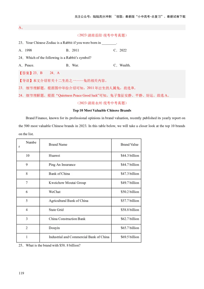专题18阅读理解考点1应用文（全国通用）（解析版）_02中考总复习（2026版更新中）_03-英语-中考总复习_2026年中考复习（更新中）