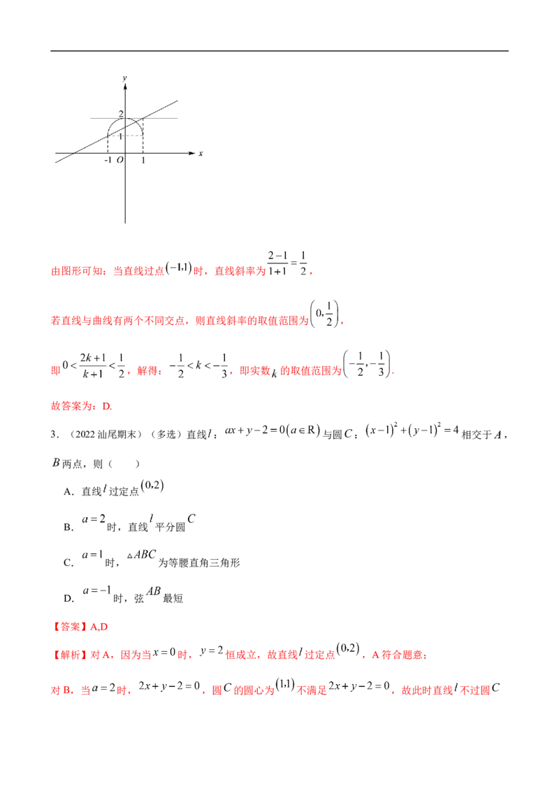 10.2圆的方程（精练）（基础版）（解析版）_2.2025数学总复习_2023年新高考资料_一轮复习_2023年高考数学一轮复习（基础版）（新高考地区专用）