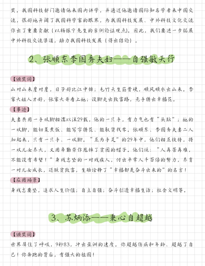 2021感动中国十大人物_26事业职测+综合_闲鱼2026事业单位职测+综合_2.综应或写作等_07人物汇编