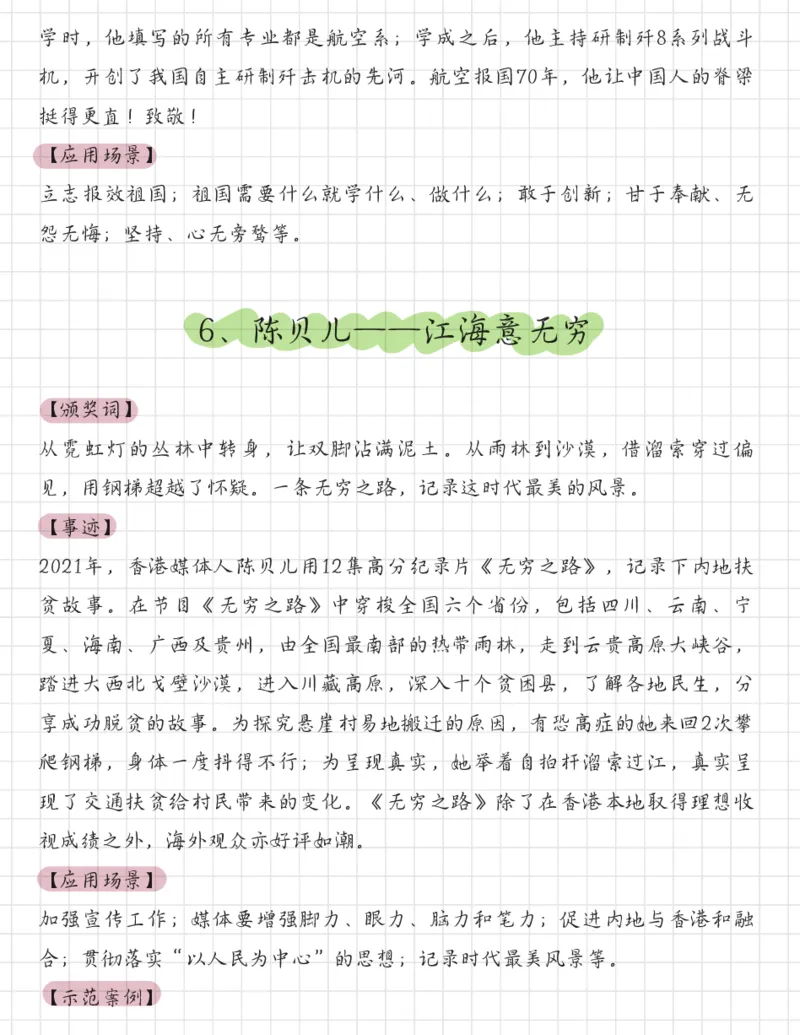 2021感动中国十大人物_26事业职测+综合_闲鱼2026事业单位职测+综合_2.综应或写作等_07人物汇编