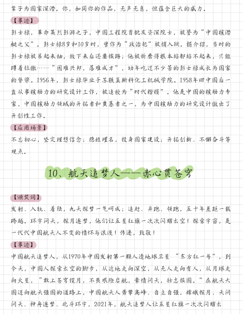 2021感动中国十大人物_26事业职测+综合_闲鱼2026事业单位职测+综合_2.综应或写作等_07人物汇编