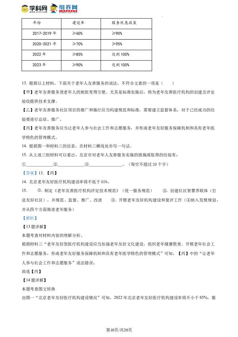 精品解析：2023年北京市房山区中考二模语文试题（解析版）(1)_北京初中期末题_C605-京七八九_B语文七八九_北京9下语文_2022-2023_精品解析：2023届北京市房山区中考二模语文试题
