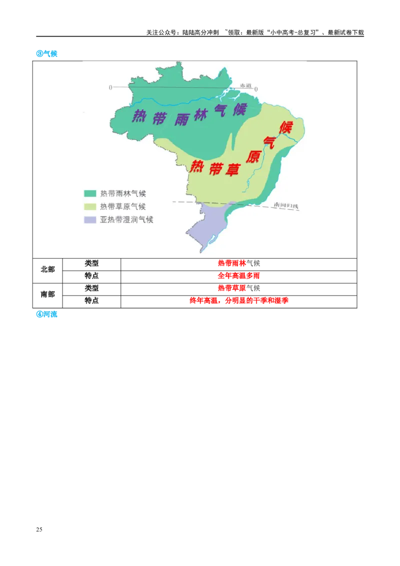 专题16美国和巴西（讲义）（解析版）_02中考总复习（2026版更新中）_09-地理-中考总复习_2024年中考复习资料_一轮复习_❤2024年中考地理一轮复习讲练测（全国通用）_配套讲义