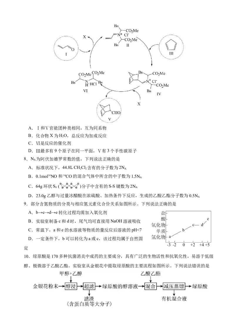 广东省广州外国语、广大附中、铁一中学等三校2024-2025学年高三上学期期中联考试题化学Word版含答案_A1502026各地模拟卷（超值！）_11月