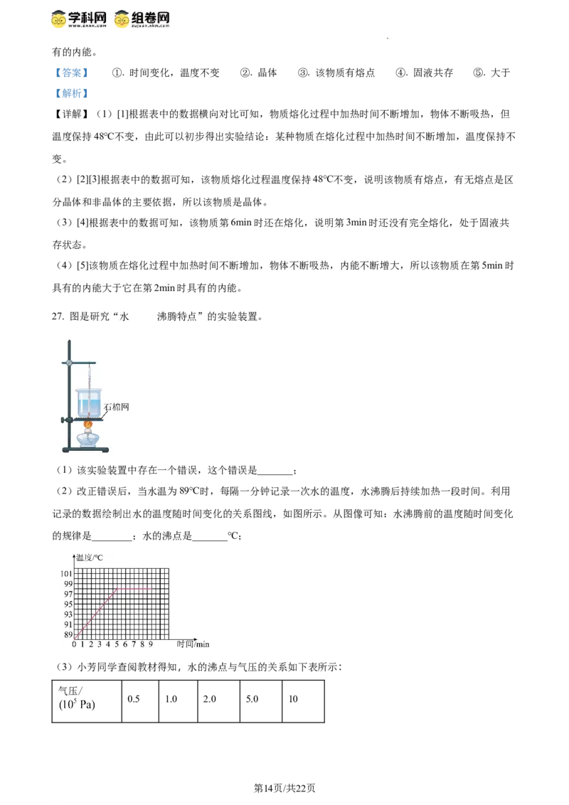 精品解析：北京市房山区2021-2022学年八年级下学期物理期末考试题（解析版）(1)_北京初中期末题_C605-京七八九_B京物理八九_物理_八年级下学期物理_2022-2023之前