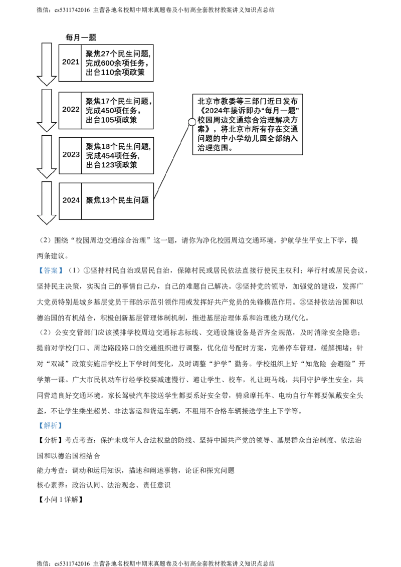 精品解析：2024年北京市燕山地区中考一模道德与法治试题（解析版）(1)_北京初中期末题_C605-京七八九_B京市道德与法治七八九_道法_北京9下道法（含中考模拟）_北京道法9下一模