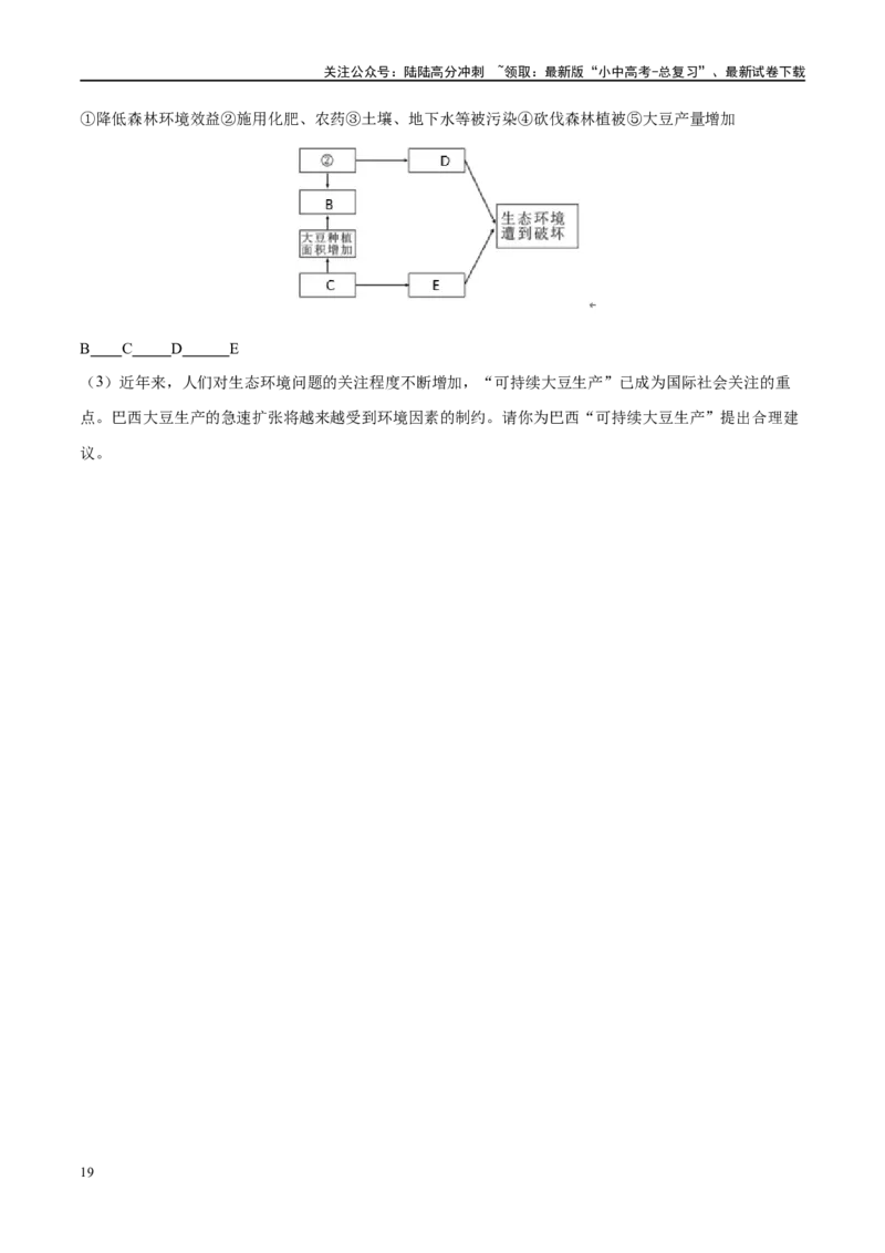 专题16美国和巴西（梯级进阶练）（原卷版）_02中考总复习（2026版更新中）_09-地理-中考总复习_2024年中考复习资料_一轮复习_❤2024年中考地理一轮复习讲练测（全国通用）_配套练习