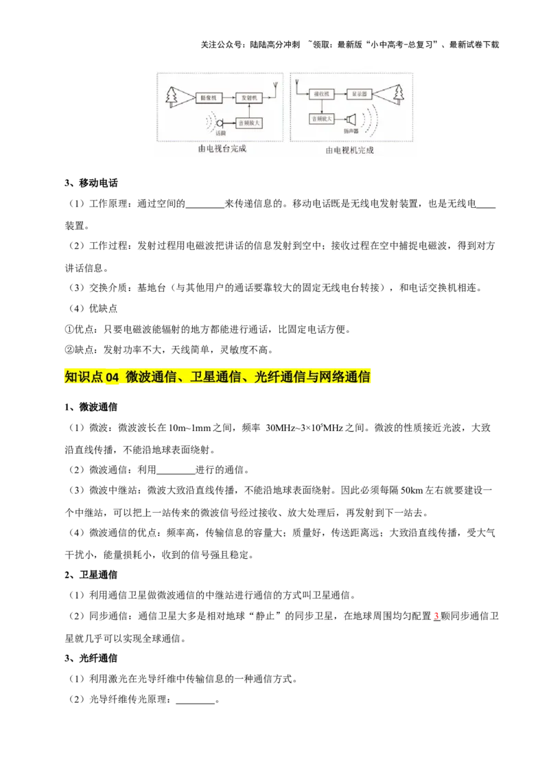 专题19信息传递和能源（2大模块知识清单+5个易混易错+4种方法技巧+典例真题精析）（原卷版）_02中考总复习（2026版更新中）_04-物理-中考总复习_2025年中考复习资料