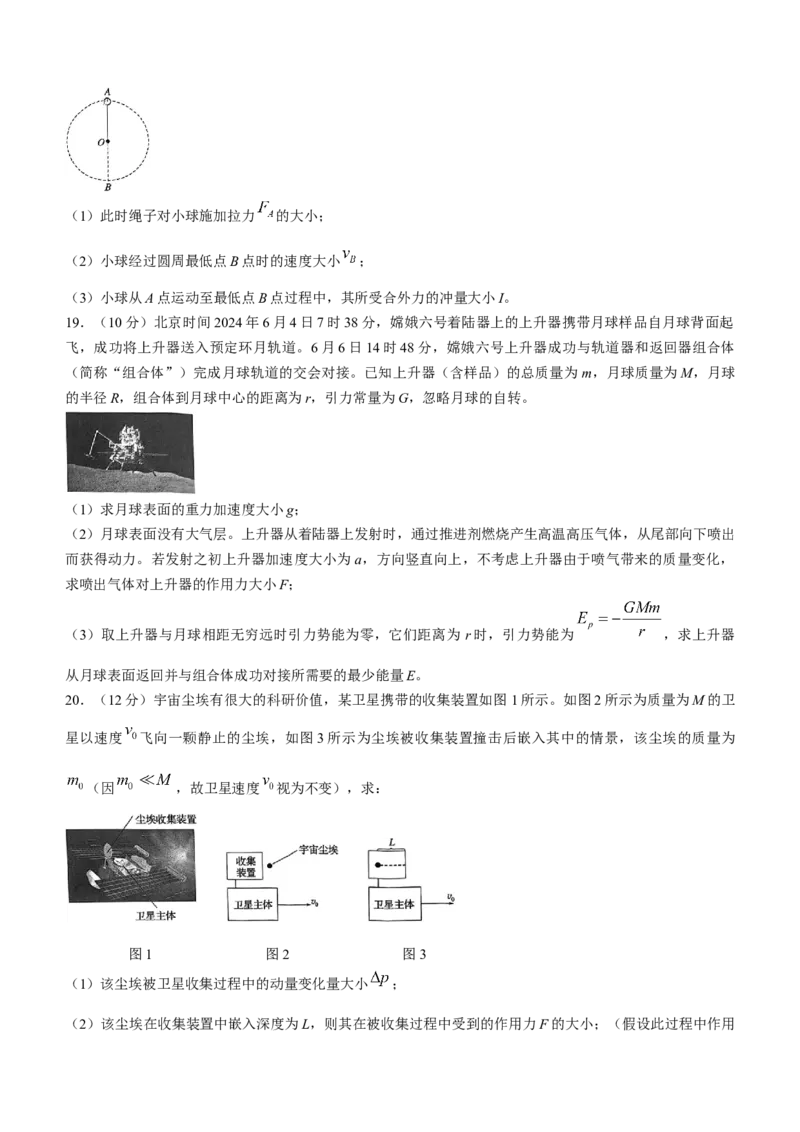 北京市通州区2024-2025学年高三上学期期中物理试卷（含答案）_A1502026各地模拟卷（超值！）_11月_241125北京市通州区2024-2025学年高三上学期11月期中质量检测