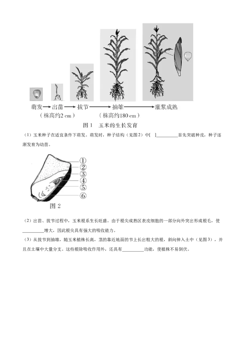精品解析：2022年北京市东城区八年级下学期统一测试生物试题（解析版）(1)_北京初中期末题_C605-京七八九_B京生物七八九_北京八下生物