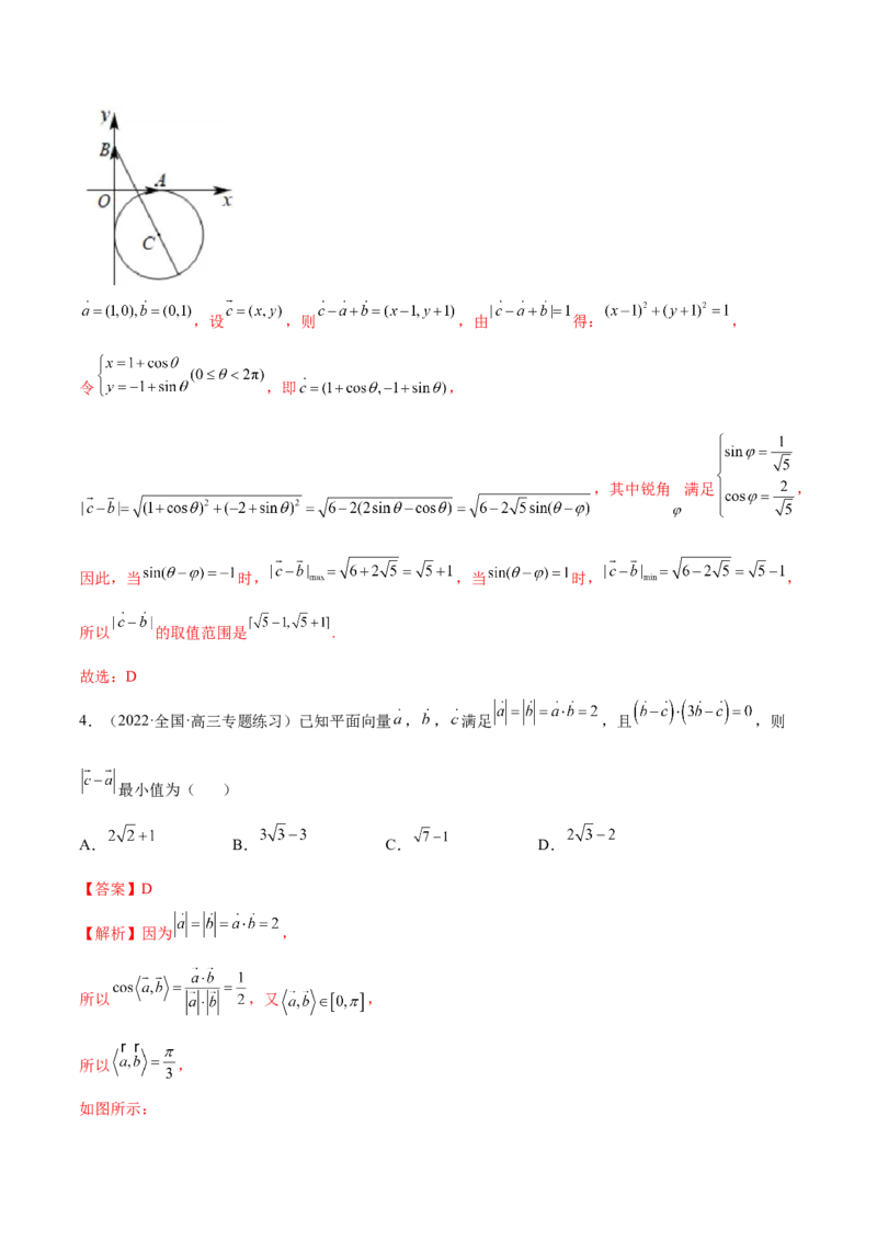 10.2平面向量的数量积（精练）（提升版）（解析版）_2.2025数学总复习_2023年新高考资料_一轮复习_2023年高考数学一轮复习（提升版）（新高考地区专用）