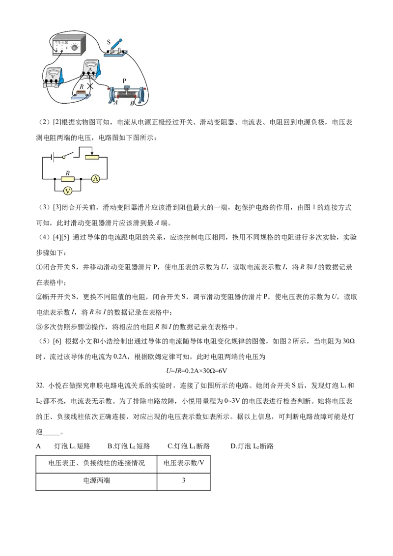 精品解析：北京十四中2022-2023学年九年级上学期期中物理试题（解析版）(1)_北京初中期末题_C605-京七八九_B京物理八九_物理_北京九上物理