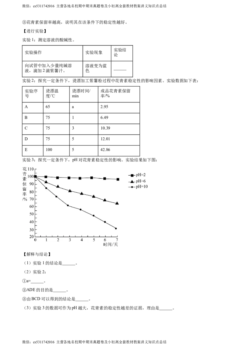 精品解析：2024年北京市顺义区中考二模化学试题（解析版）(1)_北京初中期末题_C605-京七八九_B京化学七八九_北京9下化学（含中考模拟）_北京化学9下一二模