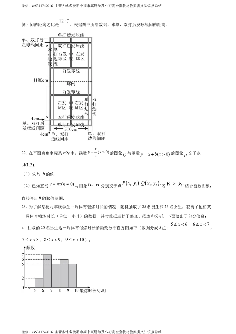 精品解析：2024年北京市顺义区中考二模数学试题（原卷版）(1)_北京初中期末题_C605-京七八九_B京市数学七八九_北京9下数学(含中考模拟）_北京数学9下一二三模
