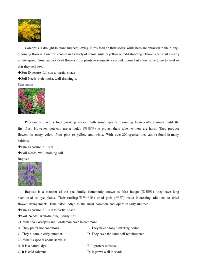 山东省威海市文登区2024-2025学年高三上学期第一次模拟考试试题英语_A1502026各地模拟卷（超值！）_12月_241209山东省威海市文登区2024-2025学年高三上学期第一次模拟考试试题