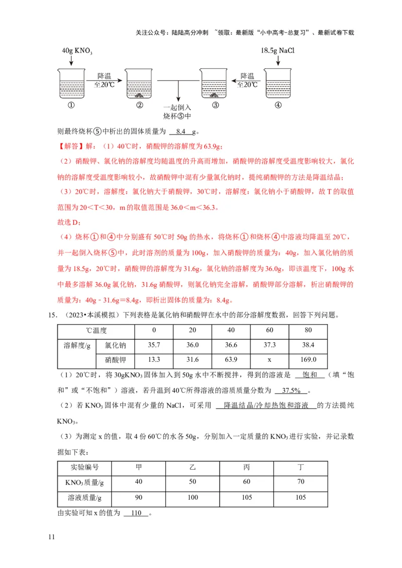 专题17物质的分离和提纯（解析版）_02中考总复习（2026版更新中）_05-化学-中考总复习_2024年中考复习资料_专项复习资料_2024年中考化学复习考点一遍过（全国通用）
