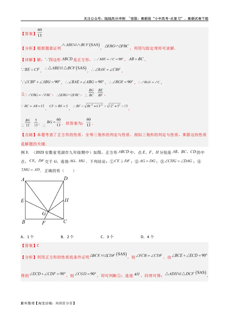 专题18全等与相似模型之十字模型（解析版）_02中考总复习（2026版更新中）_02-数学-中考总复习_2024年中考复习资料_专项复习资料_答案解析版
