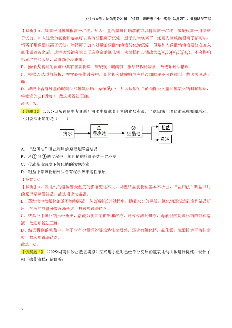 专题16物质的检验、鉴别、分离与提纯（解析版）_02中考总复习（2026版更新中）_05-化学-中考总复习_2026年中考复习（更新中）_备战2026年中考化学真题题源解密