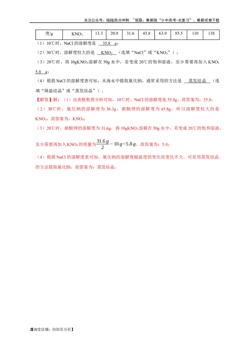 专题17物质的分离和提纯（解析版）_02中考总复习（2026版更新中）_05-化学-中考总复习_2024年中考复习资料_一轮复习资料_完2024年中考化学复习考点一遍过（全国通用）