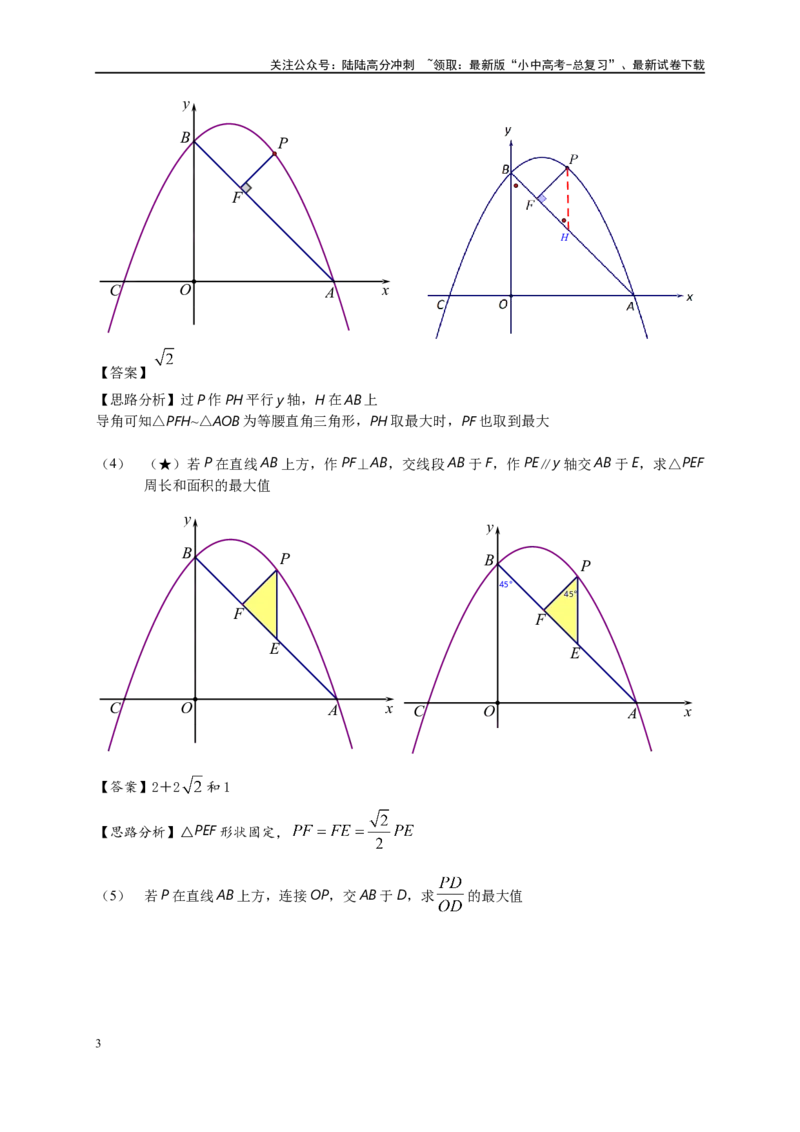 专题2-7二次函数中的最值问题（原卷版）_02中考总复习（2026版更新中）_02-数学-中考总复习_2024年中考复习资料_专项复习资料