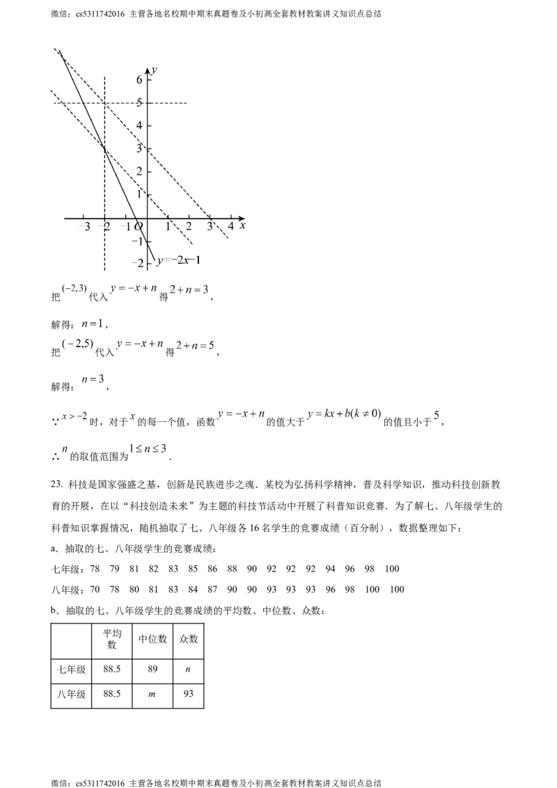 精品解析：2024年北京市石景山区中考二模数学试题（解析版）(1)_北京初中期末题_C605-京七八九_B京市数学七八九_北京9下数学(含中考模拟）_北京数学9下一二三模