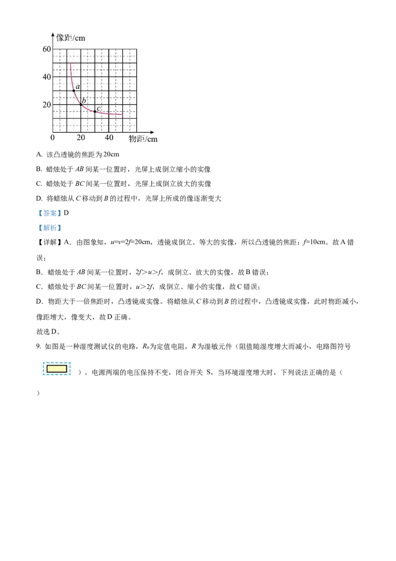 精品解析：2024年北京市海淀区中考二模物理试题（解析版）(1)_北京初中期末题_C605-京七八九_B京物理八九_物理_北京九下物理_精品解析：2024年北京市海淀区中考二模物理试题