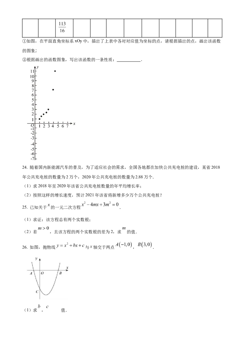 精品解析：北京市21、22中联盟校2021-2022学年九年级上学期10月月考数学试题（原卷版）(1)_北京初中期末题_C605-京七八九_B京市数学七八九_北京9上数学_2021-2022