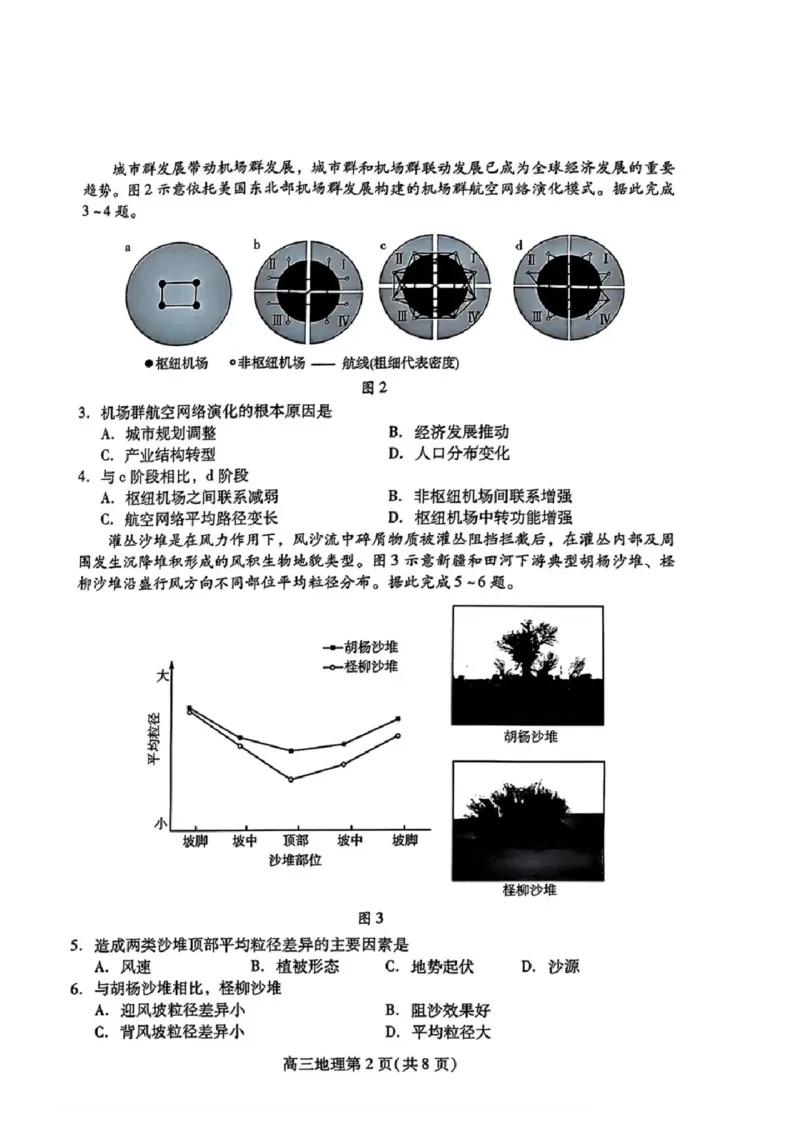 地理试卷_A1502026各地模拟卷（超值！）_9月_240904山东省潍坊市2025届高三开学调研监测考试_山东省潍坊市2025届高三开学调研监测考试地理